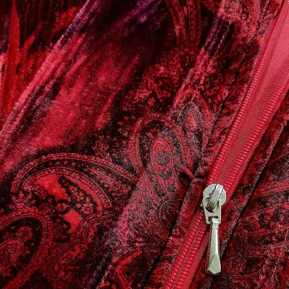 Velour zipper tunic length hoodie - Unity World Wear - Picture 6 of 12